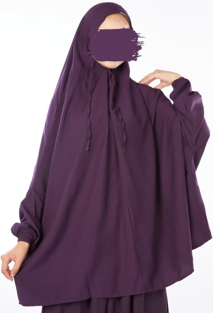 خمار بأكمام سادة